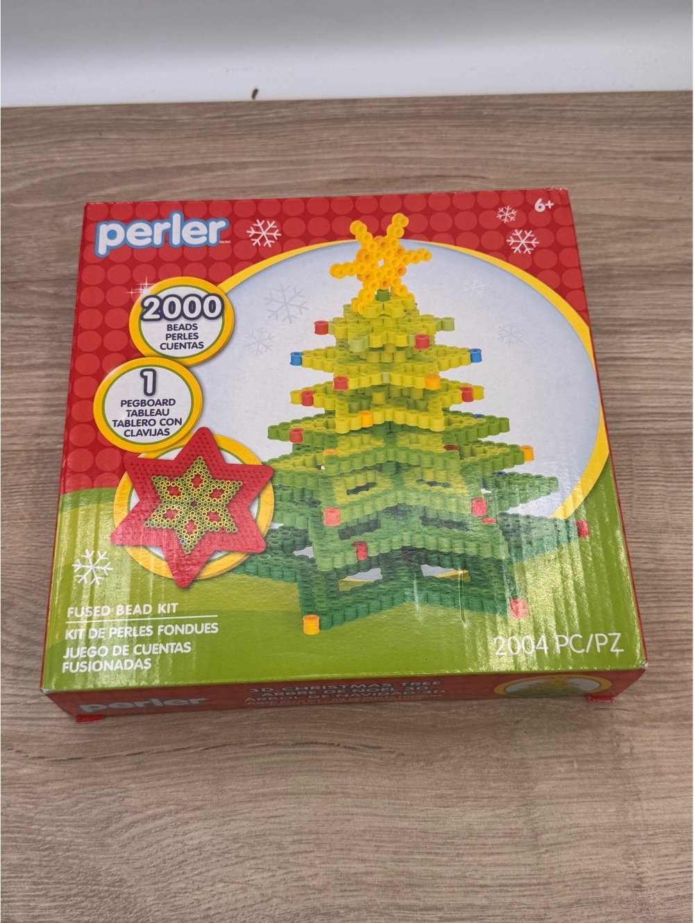 Perler Tree 3D Christmas Tree Fused Bead Kit 2004 Pieces, New In Box